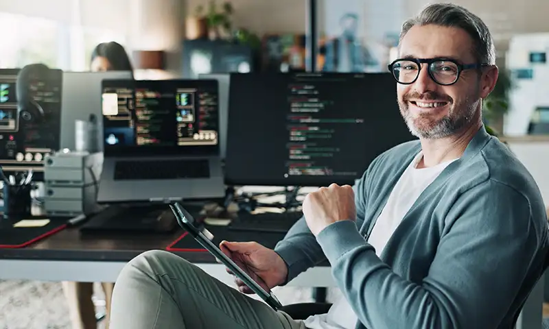 IT professional monitoring work systems